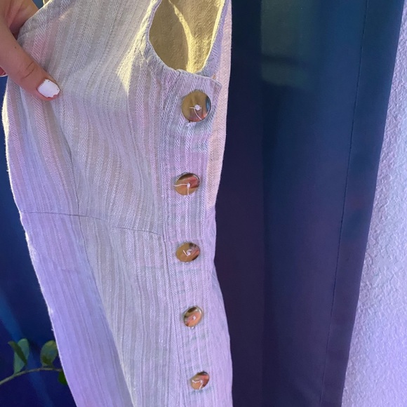 1990’s pencil dress with buttons down the side. - Picture 1 of 5